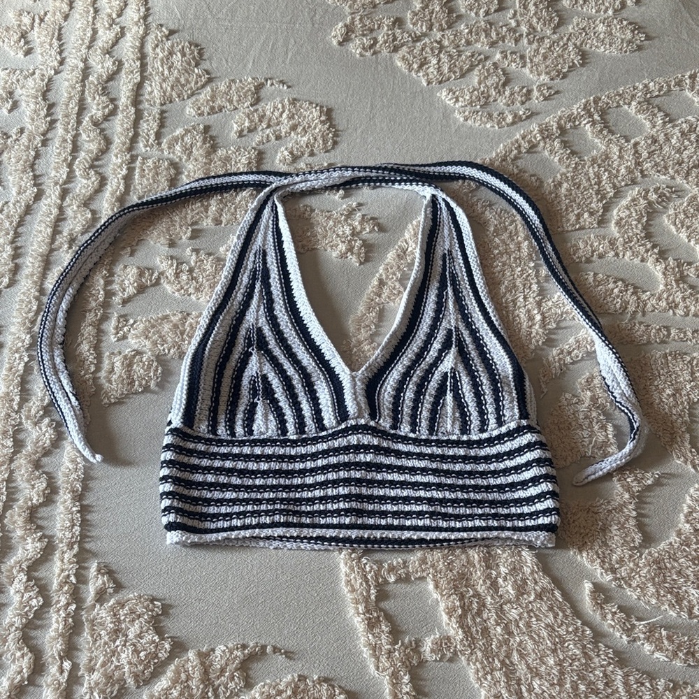 Hollister Crochet Halter Top